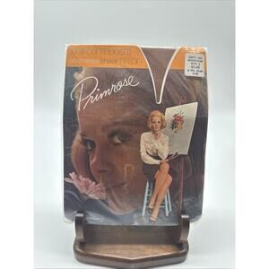 Primrose Rosetone Woman's Sheer Seamless Support Nylon Stockings VTG Size 2